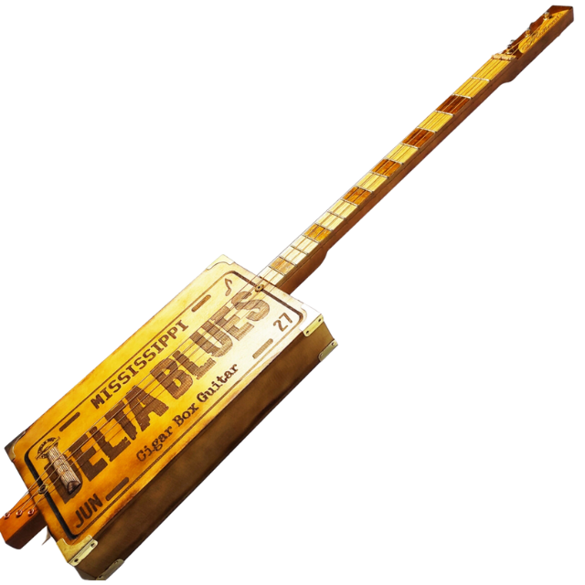 Delta blues 3tpv cigar box guitar