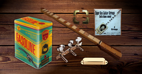 Kit cigar box guitar