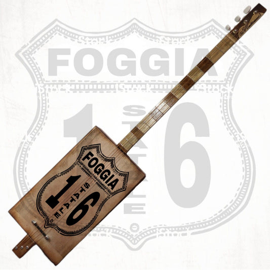 Foggia statale 16 3tpv cigar box guitar Matteacci's