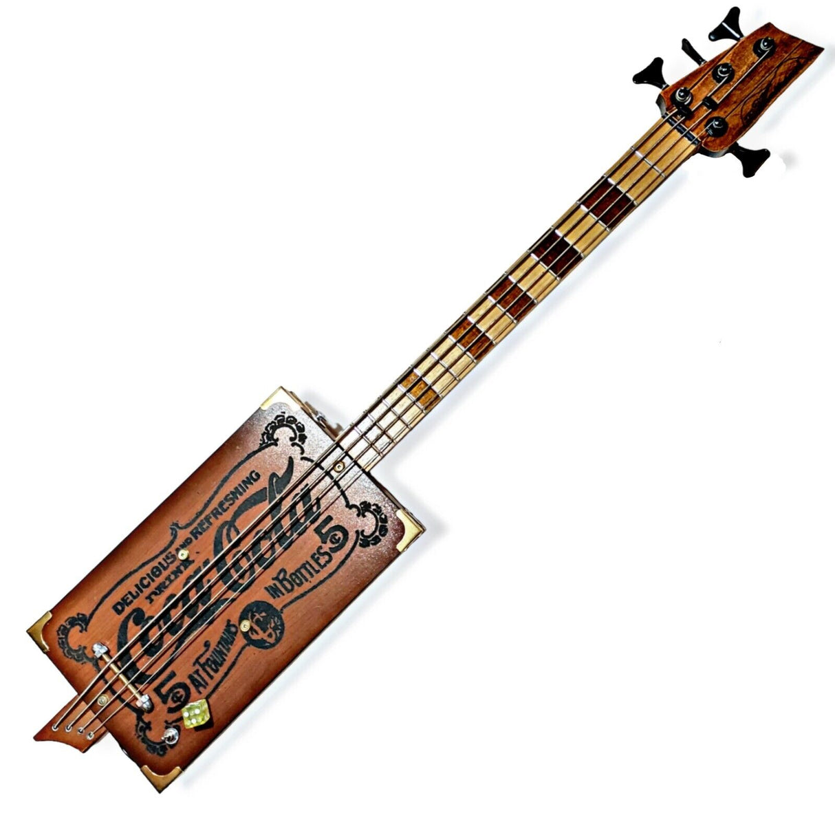 Coca Cola Bass cigar box Guitar by Robert Matteacci's