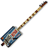 Service Blu 3tpv Cigar Box Guitar Matteacci's Made in Italy.