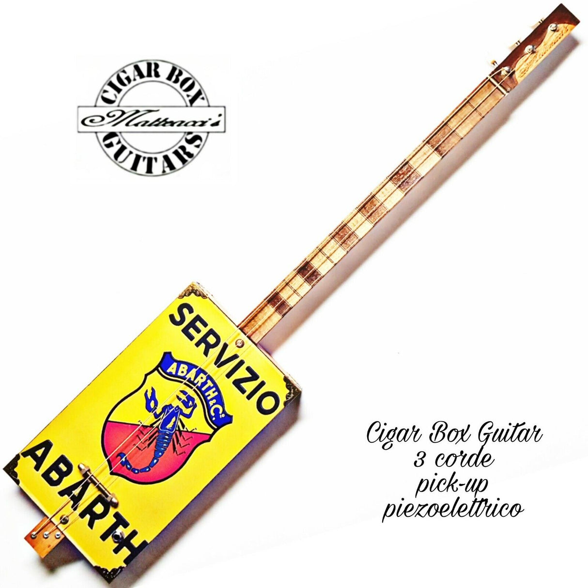 Abarth 3tpv Cigar Box Guitar