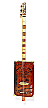 Lynyrd Skinyrd's Tribute 3tpv special Cigar Box Guitar