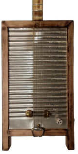 Washboard Electric Guitar 3 tpv Cigar Box Matteacci's