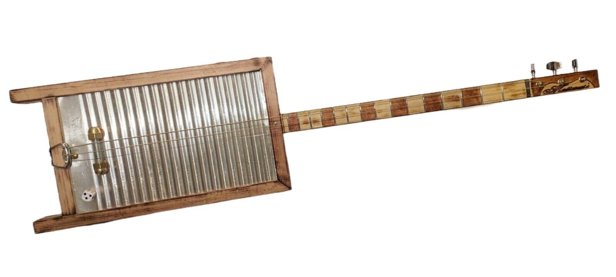 Washboard Electric Guitar 3 tpv Cigar Box Matteacci's