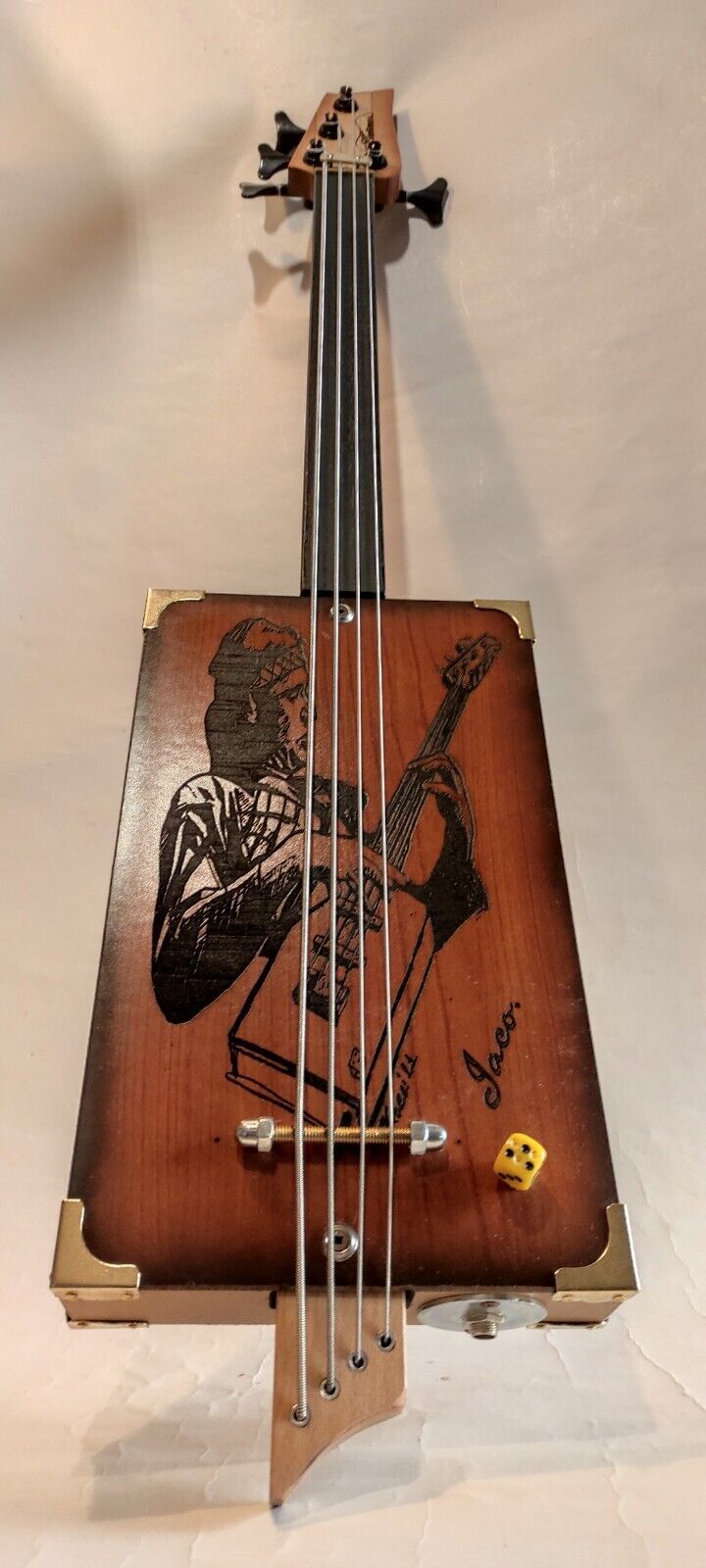 Jaco Bass Cigar Box Guitars