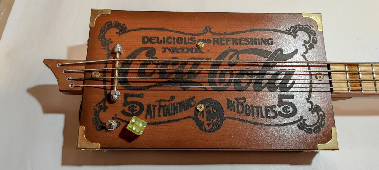 Coca Cola Bass cigar box Guitar by Robert Matteacci's