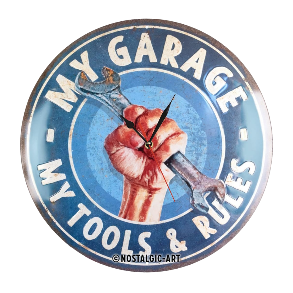 Orologio da parete - My Garage my tools & rules