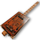 The Delta blues Cigar Box Guitar 4 strings Special G.P.S. By Robert Matteacci