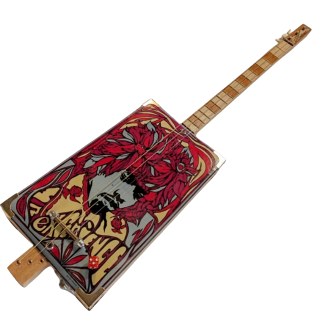 Jimi Hendrix experience 3tpv cigar box guitar