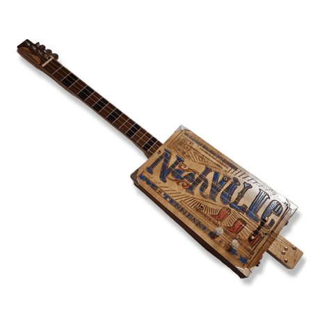 Nashville 1/2-30 inch Cigar Box Mini Guitar by Matteacci's