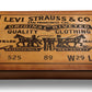 Levis Grafica orizontale tributo 3tpv cigar box guitar Matteacci's