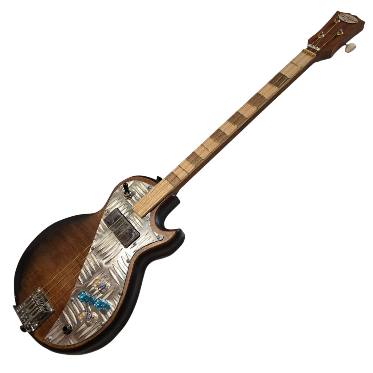 Matteacci's Mini LesPaul 3LP Cigar Box guitar