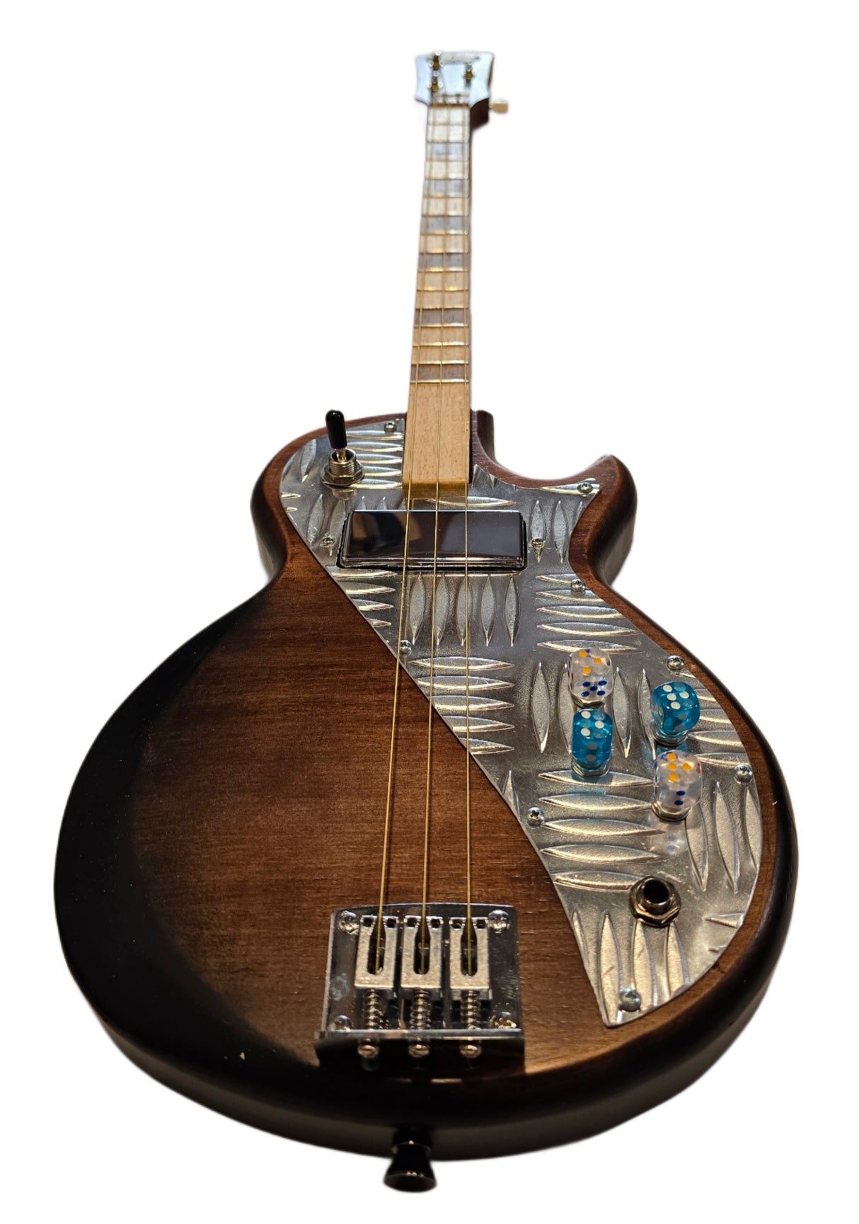 Matteacci's Mini LesPaul 3LP Cigar Box guitar