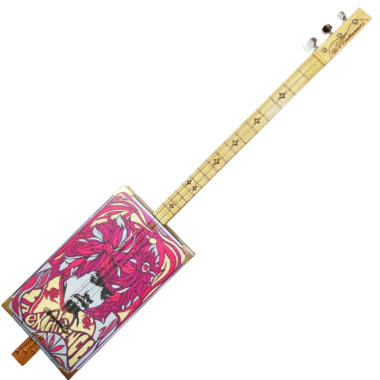 Jimi Hendrix experience 3tpv cigar box guitar