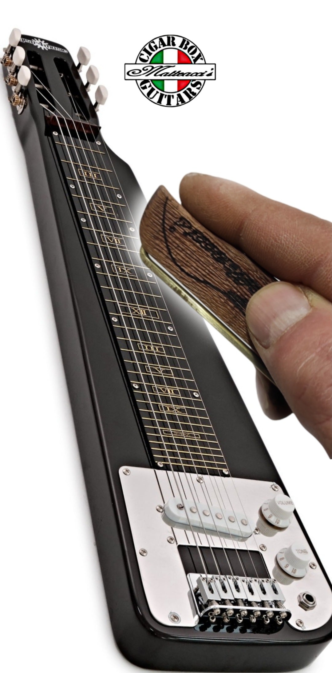 Matteacci's slide lap steel guitar