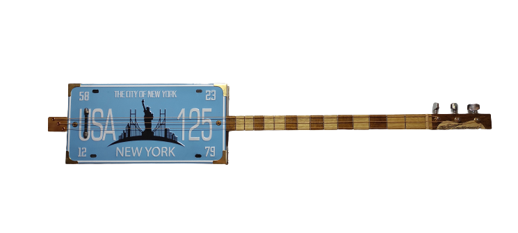 New York 3tpv cigar box guitar Matteacci's Made in Italy