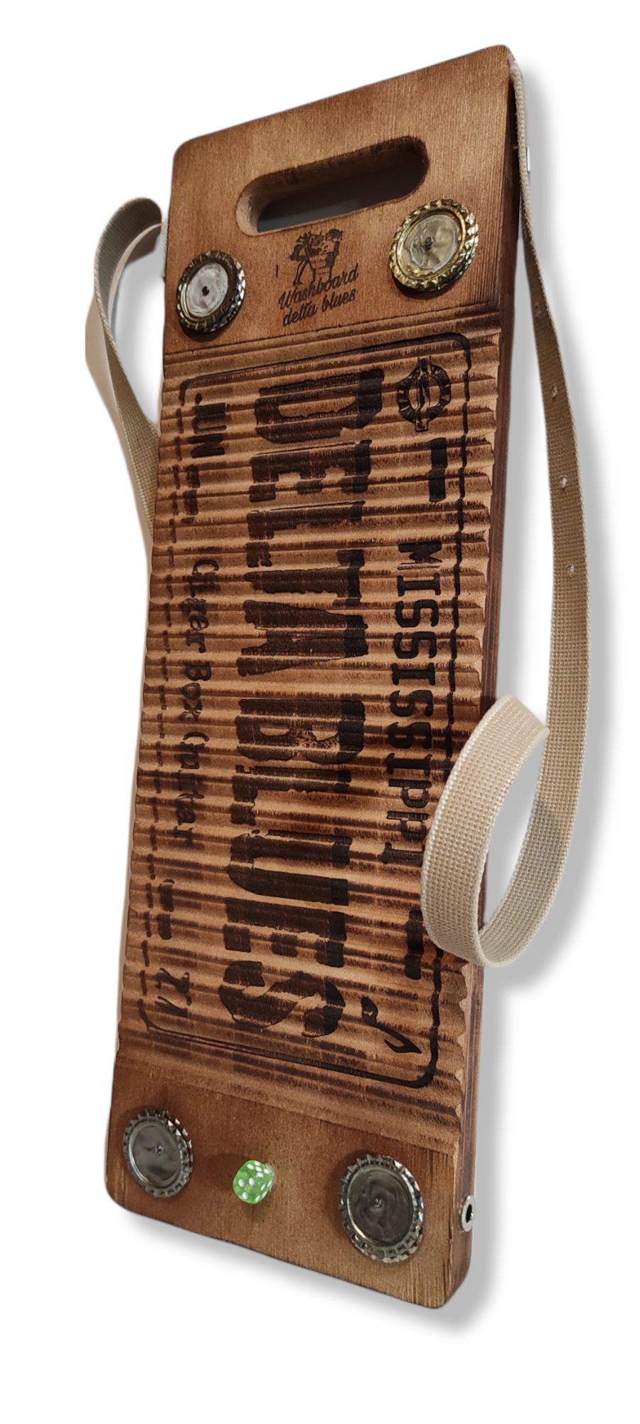 Electric Washboard Delta blues drums Matteacci's Cigar Box Guitar