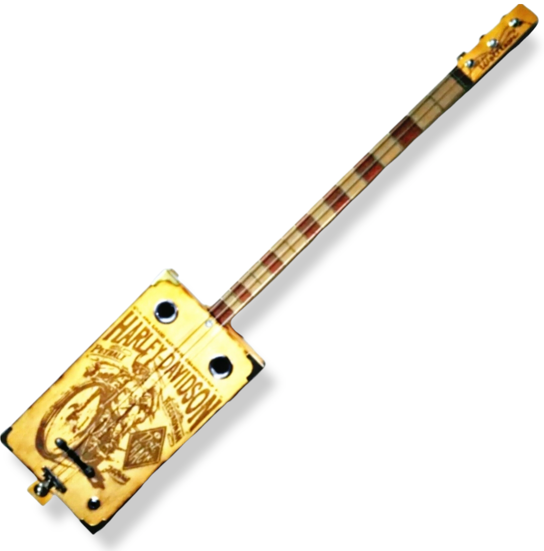 Joe Petrali 3tpv cigar box guitar Matteacci's Made in Italy