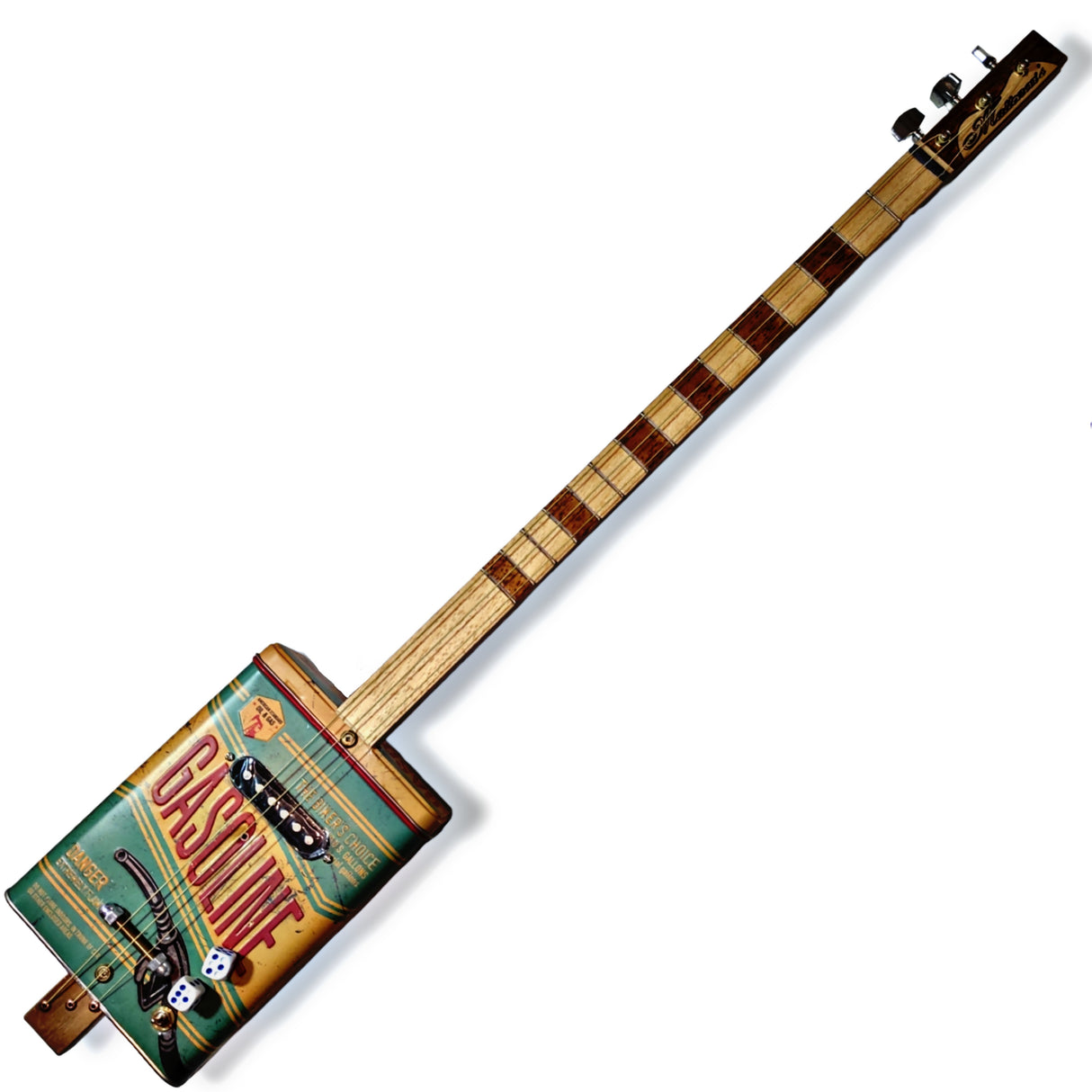 Gasoline special 3tp cigar box guitar Matteacci's