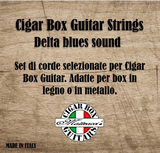 String set for Cigar Box Guitar 4 strings, BGDG tuning