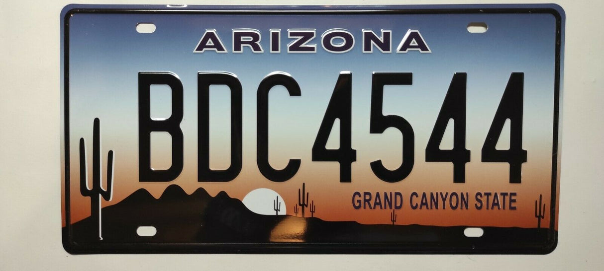 Arizona car plates cigar box guitar 3tpv