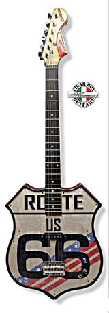 ROUTE 66 US SHIELD GUITAR 6 STRINGS